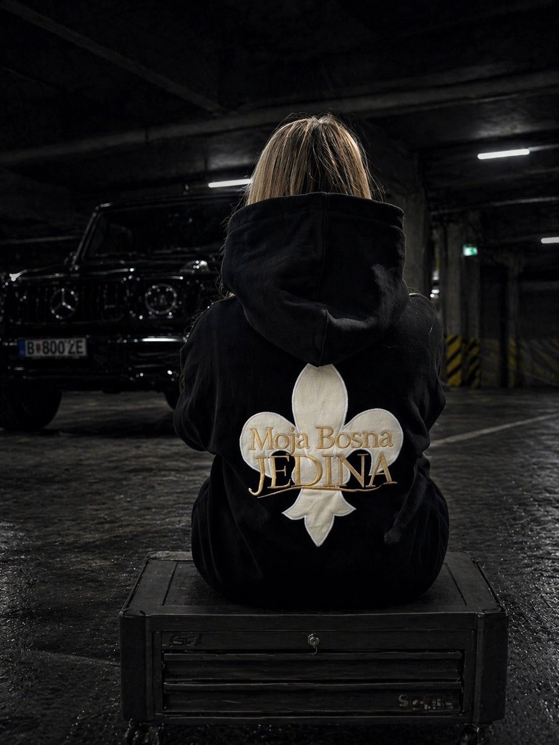 Moja Bosna JEDINA Hoodie -Black Gold