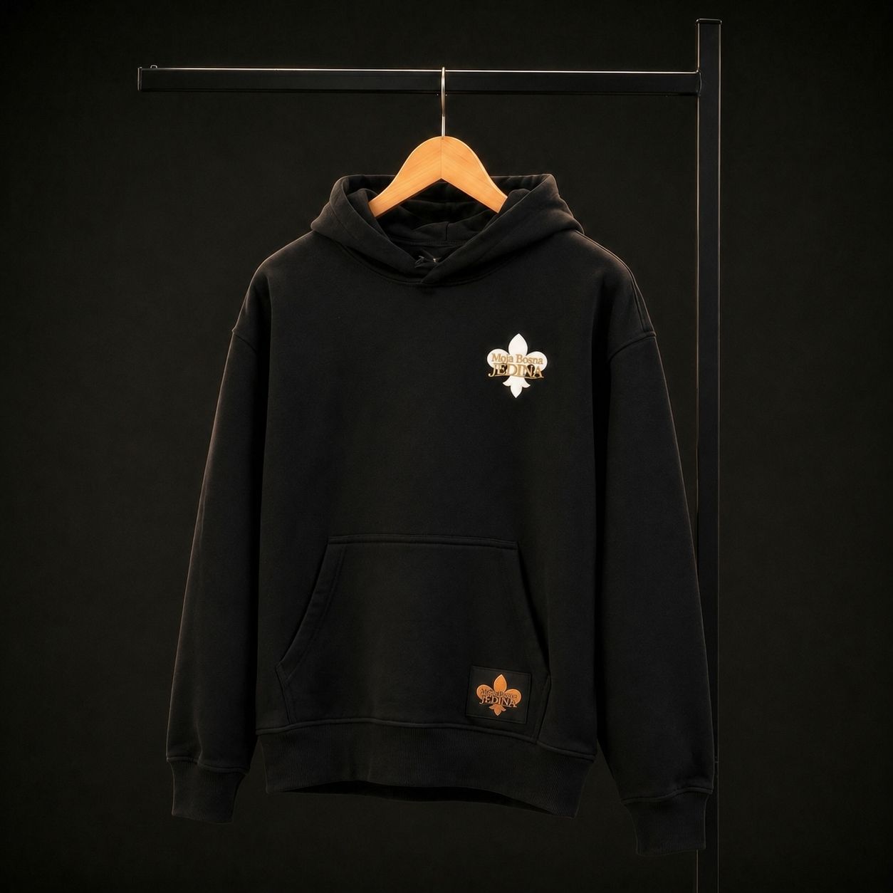 Moja Bosna JEDINA Hoodie -Black Gold
