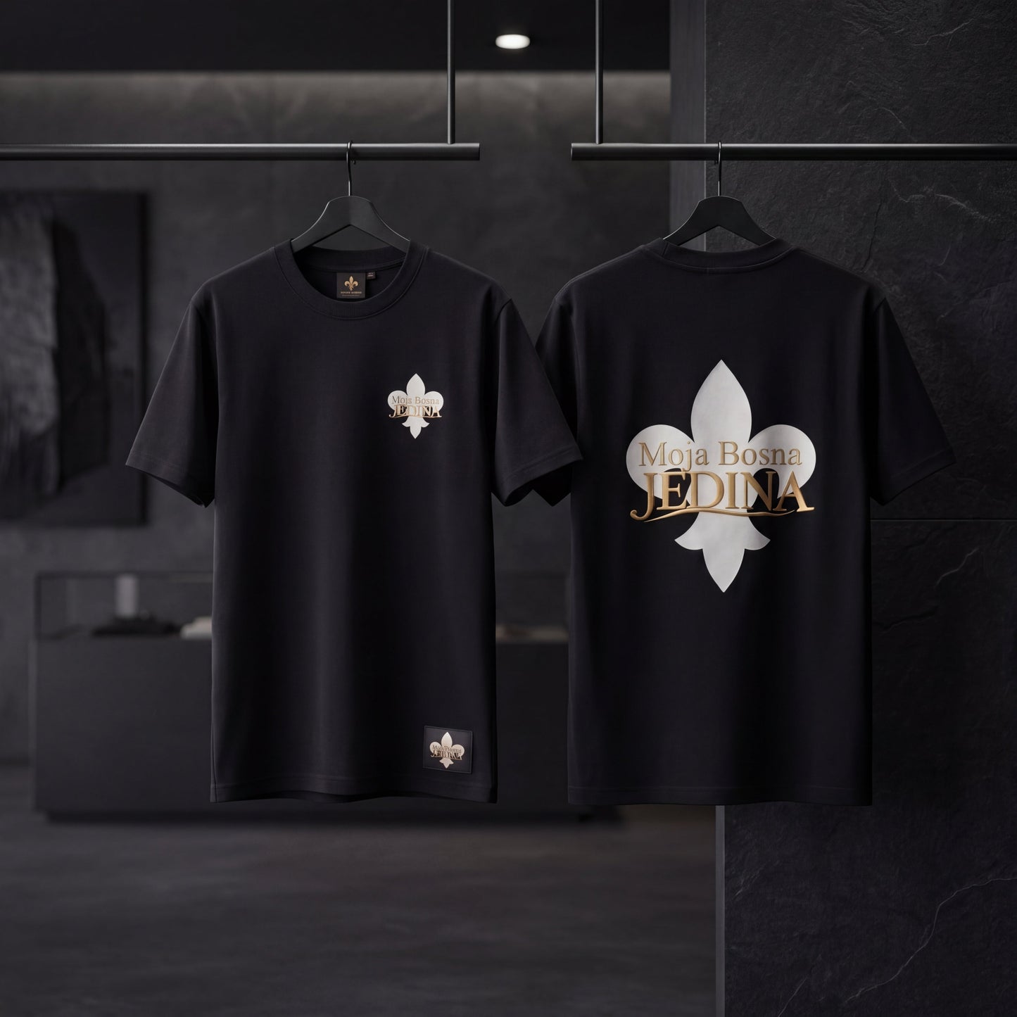 Moja Bosna JEDINA T-Shirt – Black Gold